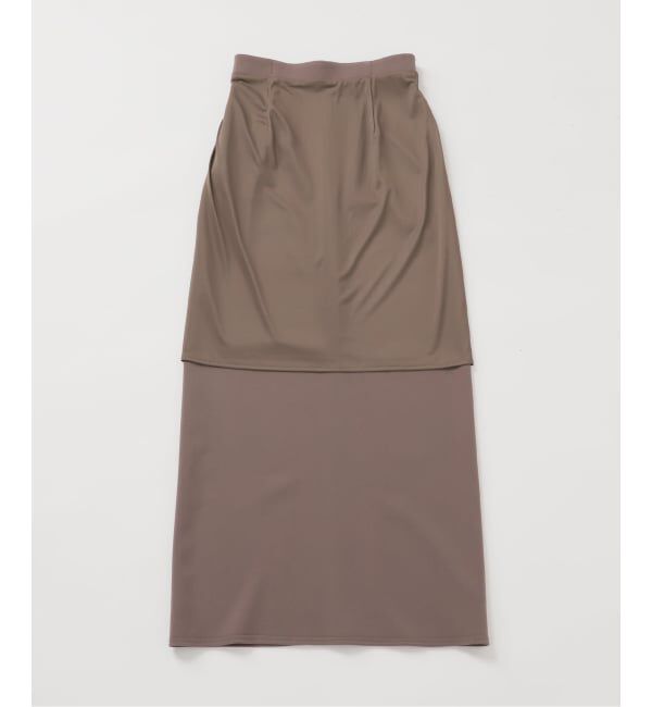 NOBLE「《追加》【洗える】コンフォートジャージーライクタイトスカート8」|スカート|