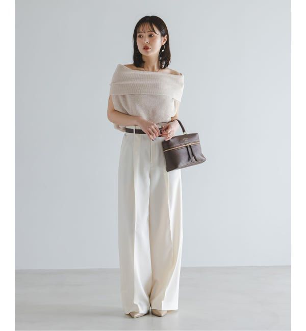 NOBLE「《予約》ニュアンスオフショルプルオーバー」|ニット・セーター|