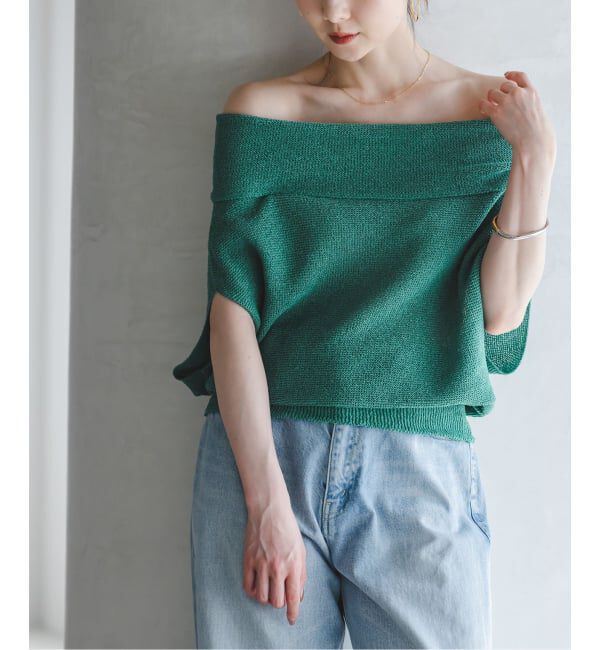 NOBLE「《予約》ニュアンスオフショルプルオーバー」|ニット・セーター|