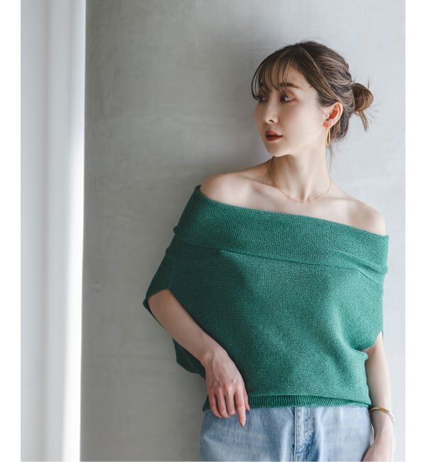 NOBLE「《予約》ニュアンスオフショルプルオーバー」|ニット・セーター|