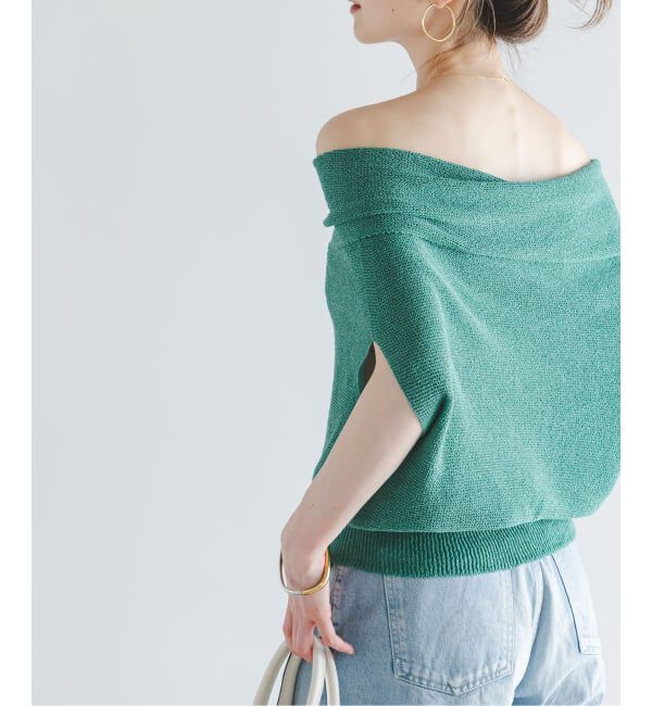 NOBLE「《予約》ニュアンスオフショルプルオーバー」|ニット・セーター|