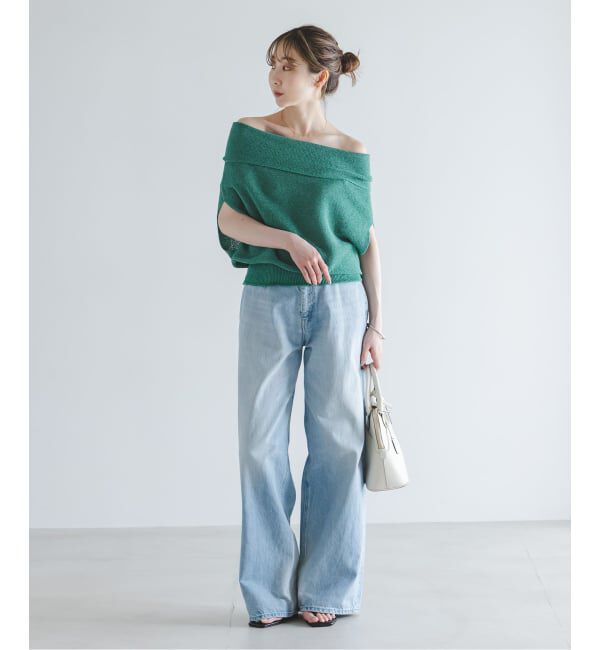 NOBLE「《予約》ニュアンスオフショルプルオーバー」|ニット・セーター|