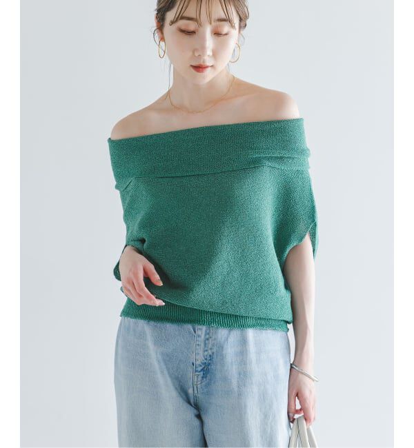 NOBLE「《予約》ニュアンスオフショルプルオーバー」|ニット・セーター|