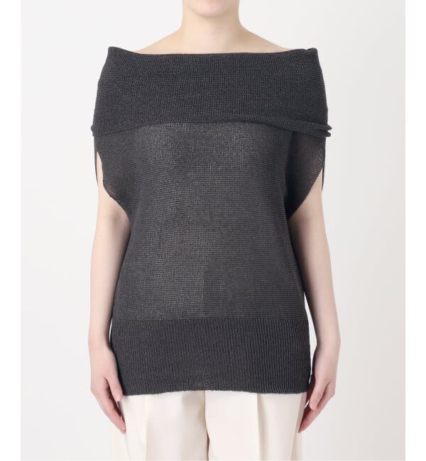 NOBLE「《予約》ニュアンスオフショルプルオーバー」|ニット・セーター|