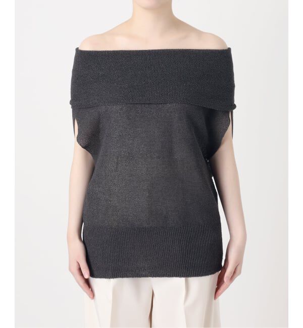 NOBLE「《予約》ニュアンスオフショルプルオーバー」|ニット・セーター|