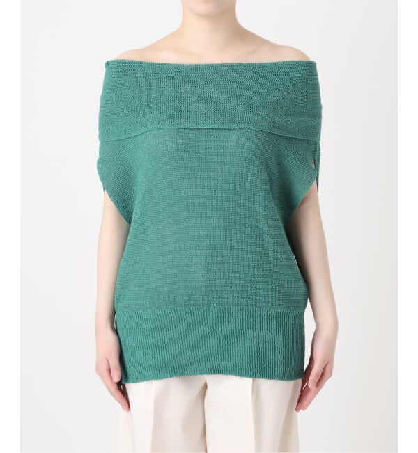 NOBLE「《予約》ニュアンスオフショルプルオーバー」|ニット・セーター|