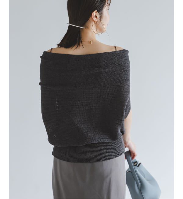 NOBLE「《予約》ニュアンスオフショルプルオーバー」|ニット・セーター|