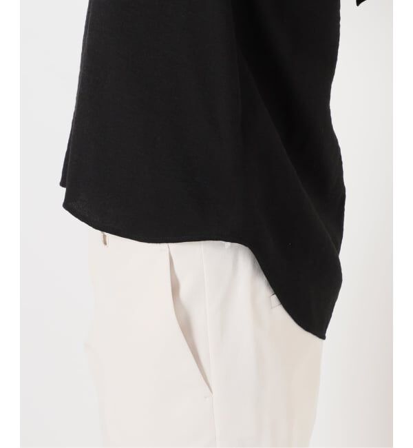 NOBLE「《WEB限定追加予約》ファジーリネンスクエアケープブラウス」|シャツ・ブラウス|