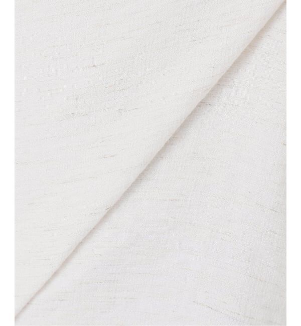 NOBLE「《WEB限定追加予約》ファジーリネンスクエアケープブラウス」|シャツ・ブラウス|