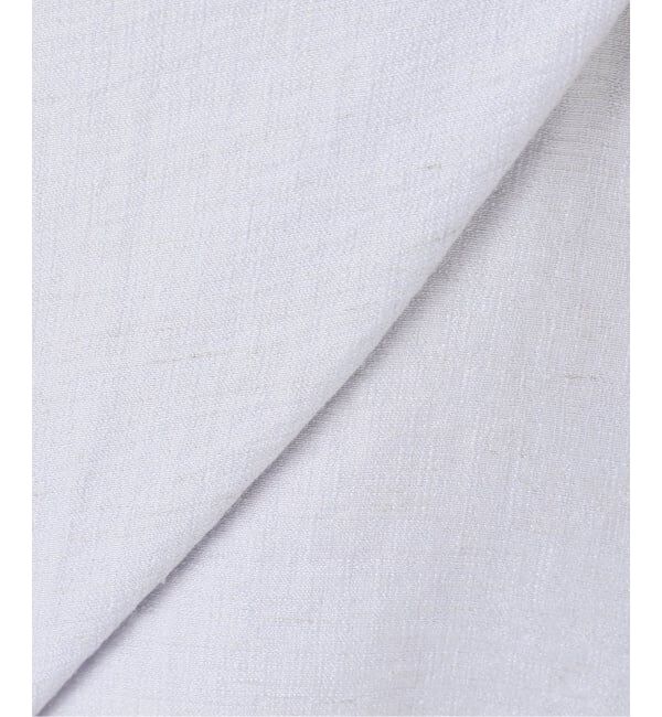 NOBLE「《WEB限定追加予約》ファジーリネンスクエアケープブラウス」|シャツ・ブラウス|