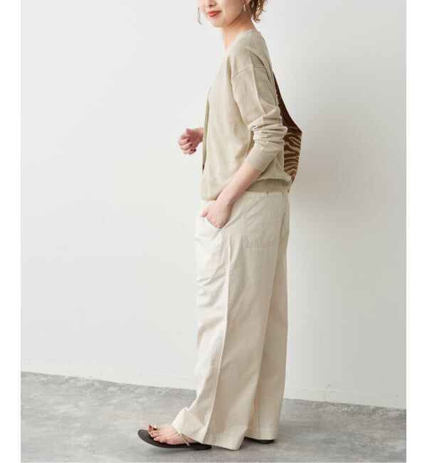 Spick and Span「《手洗い可 / 予約》リネン天竺カーディガン」|カーディガン|