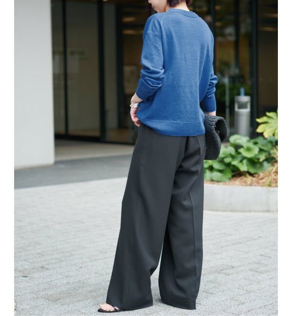 Spick and Span「《手洗い可 / 予約》リネン天竺カーディガン」|カーディガン|