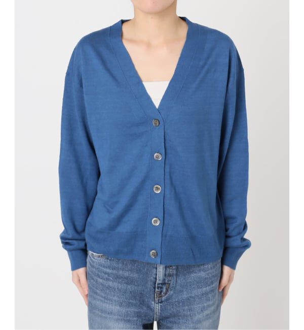 Spick and Span「《手洗い可 / 予約》リネン天竺カーディガン」|カーディガン|