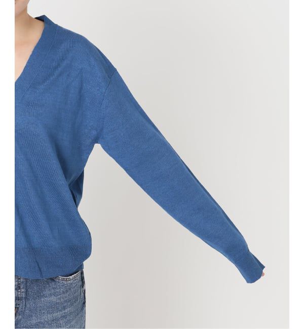 Spick and Span「《手洗い可 / 予約》リネン天竺カーディガン」|カーディガン|