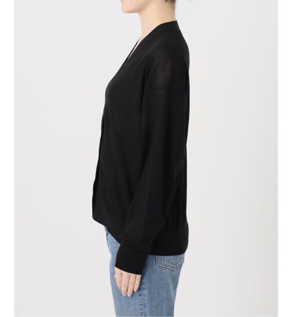 FRAMeWORK「≪予約≫シルク混綿麻シアーVネックカーディガン」|カーディガン|