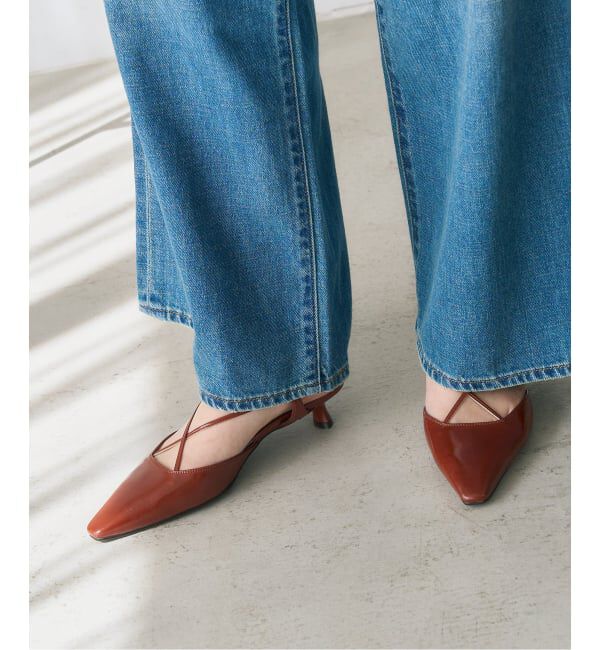  「《予約》3.5cmクロスコードスリングバック」|パンプス|