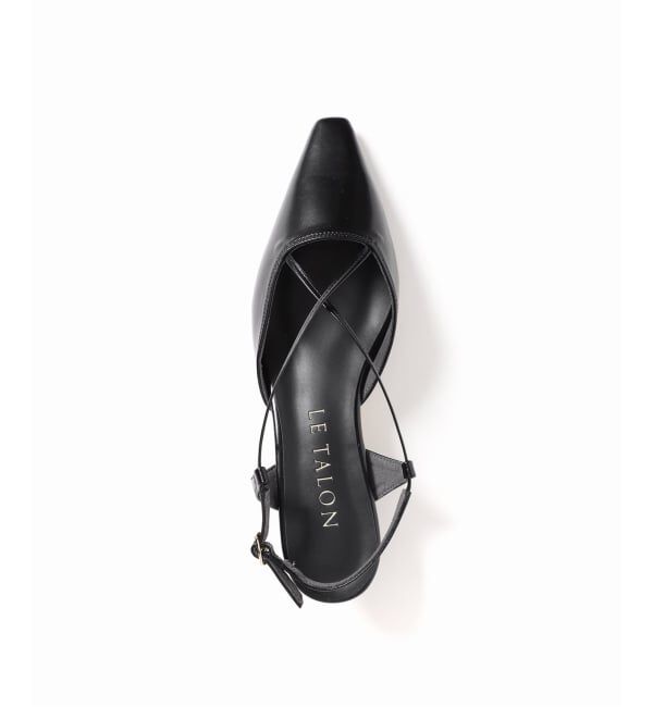  「《予約》3.5cmクロスコードスリングバック」|パンプス|