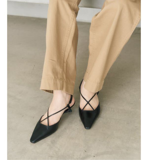  「《予約》3.5cmクロスコードスリングバック」|パンプス|
