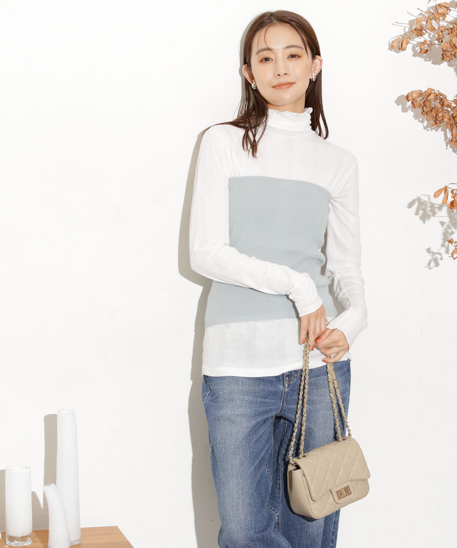 nano･universe「Robert P. Miller/別注 ニットカップ付ビスチェ」|ニット・セーター|