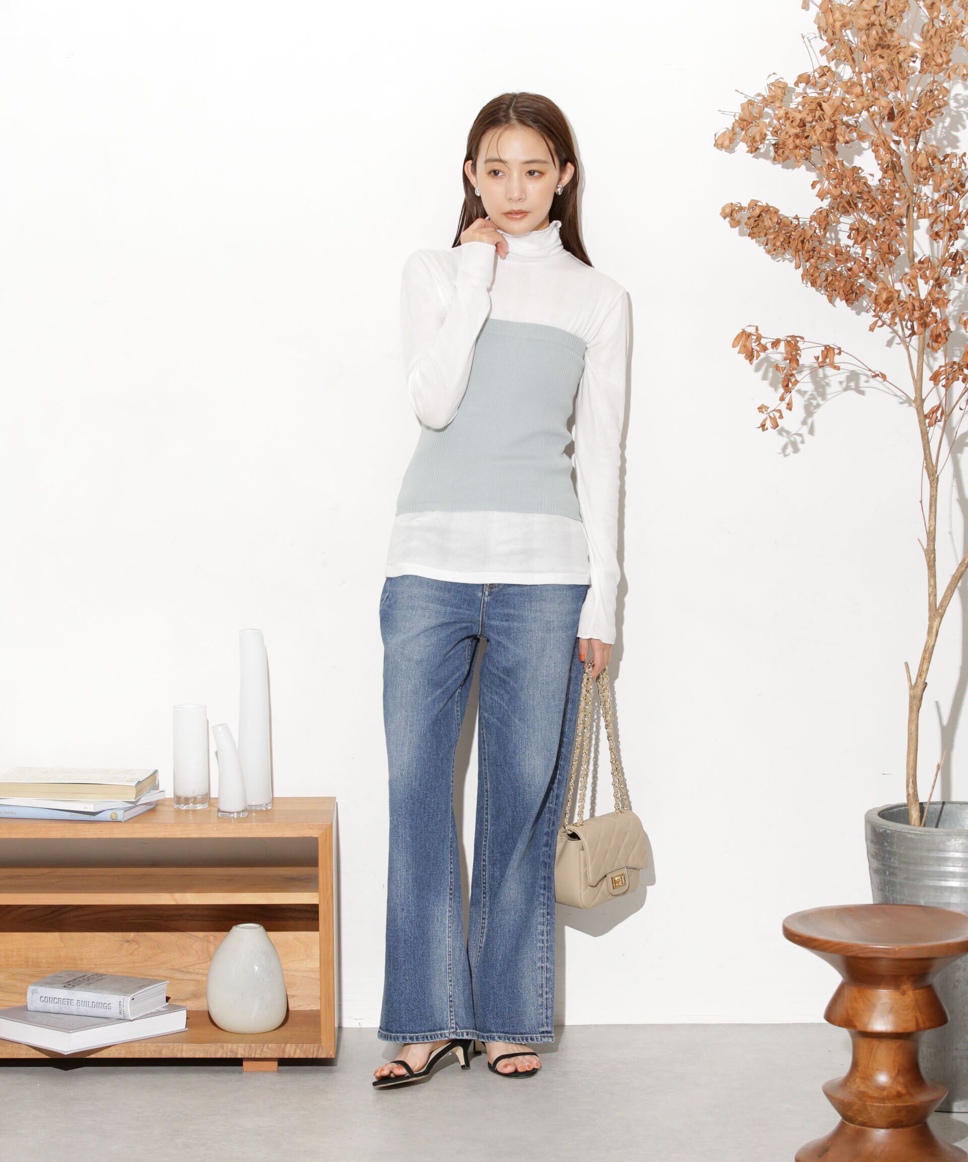 nano･universe「Robert P. Miller/別注 ニットカップ付ビスチェ」|ニット・セーター|