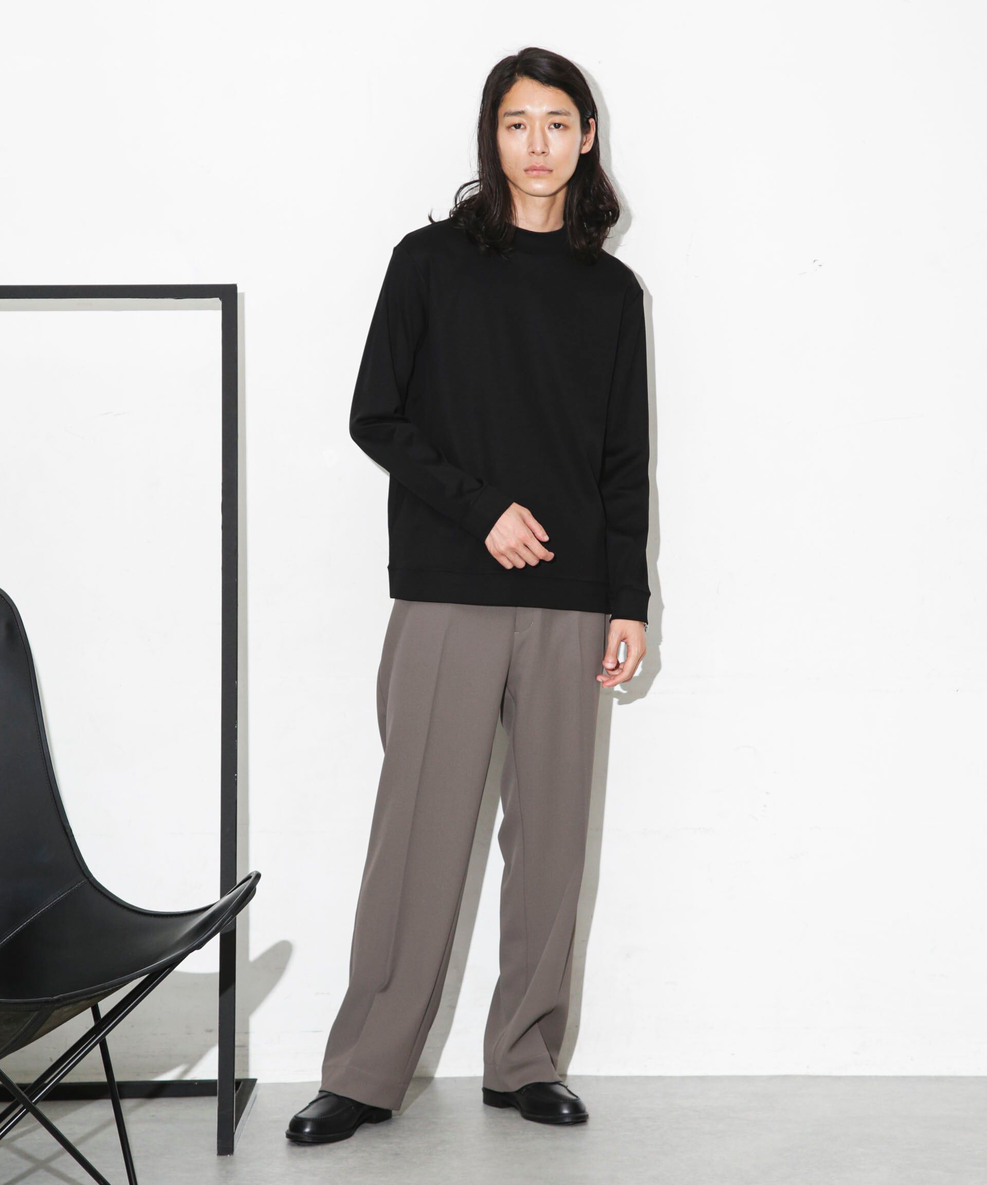 nano･universe「「FORMAL JERSEY」モックネックカットソー長袖」|Tシャツ・カットソー|