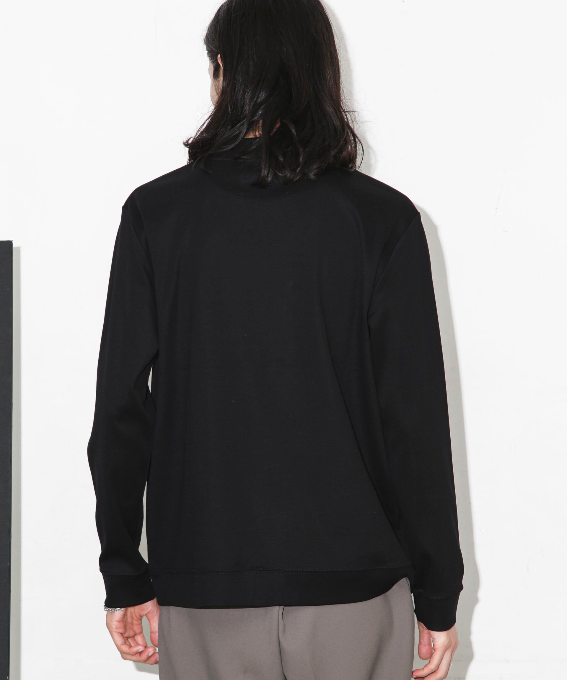 nano･universe「「FORMAL JERSEY」モックネックカットソー長袖」|Tシャツ・カットソー|