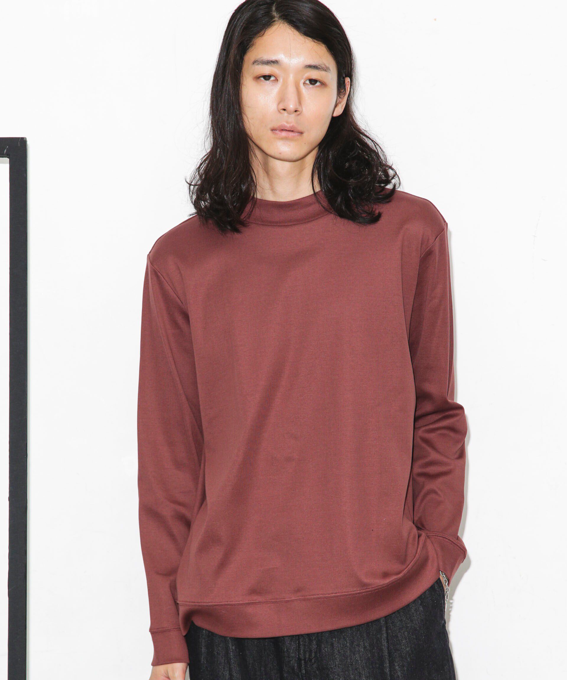 nano･universe「「FORMAL JERSEY」モックネックカットソー長袖」|Tシャツ・カットソー|