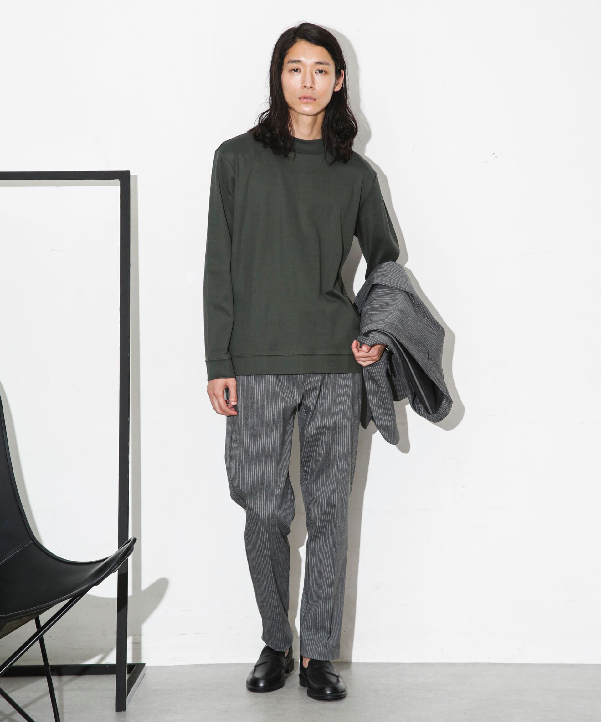 nano･universe「「FORMAL JERSEY」モックネックカットソー長袖」|Tシャツ・カットソー|