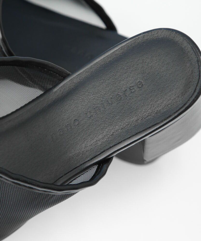 nano･universe「チャンキーヒールメッシュサンダル」|サンダル|