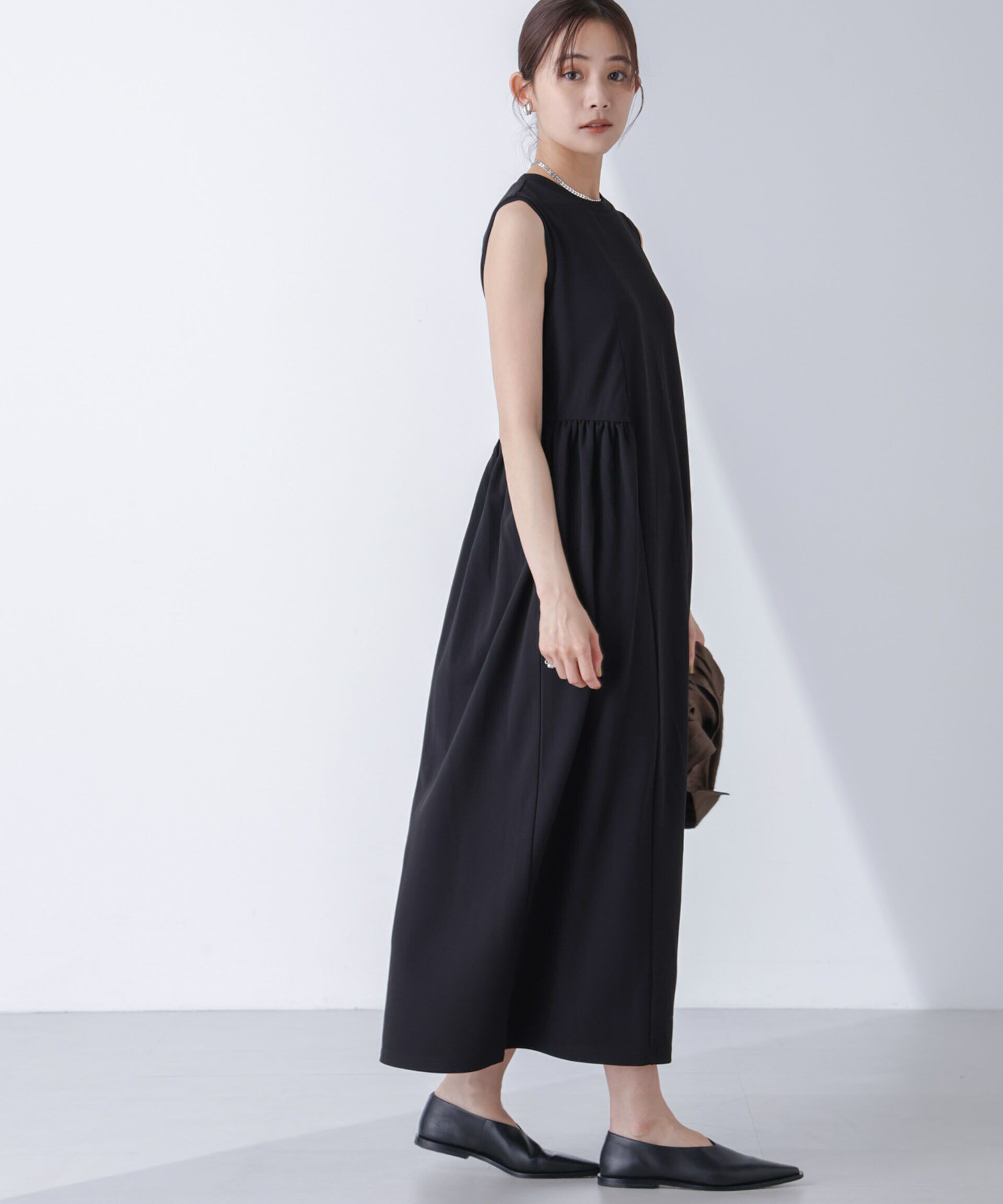 nano･universe「ギャザーコクーンカットワンピース」|ワンピース|