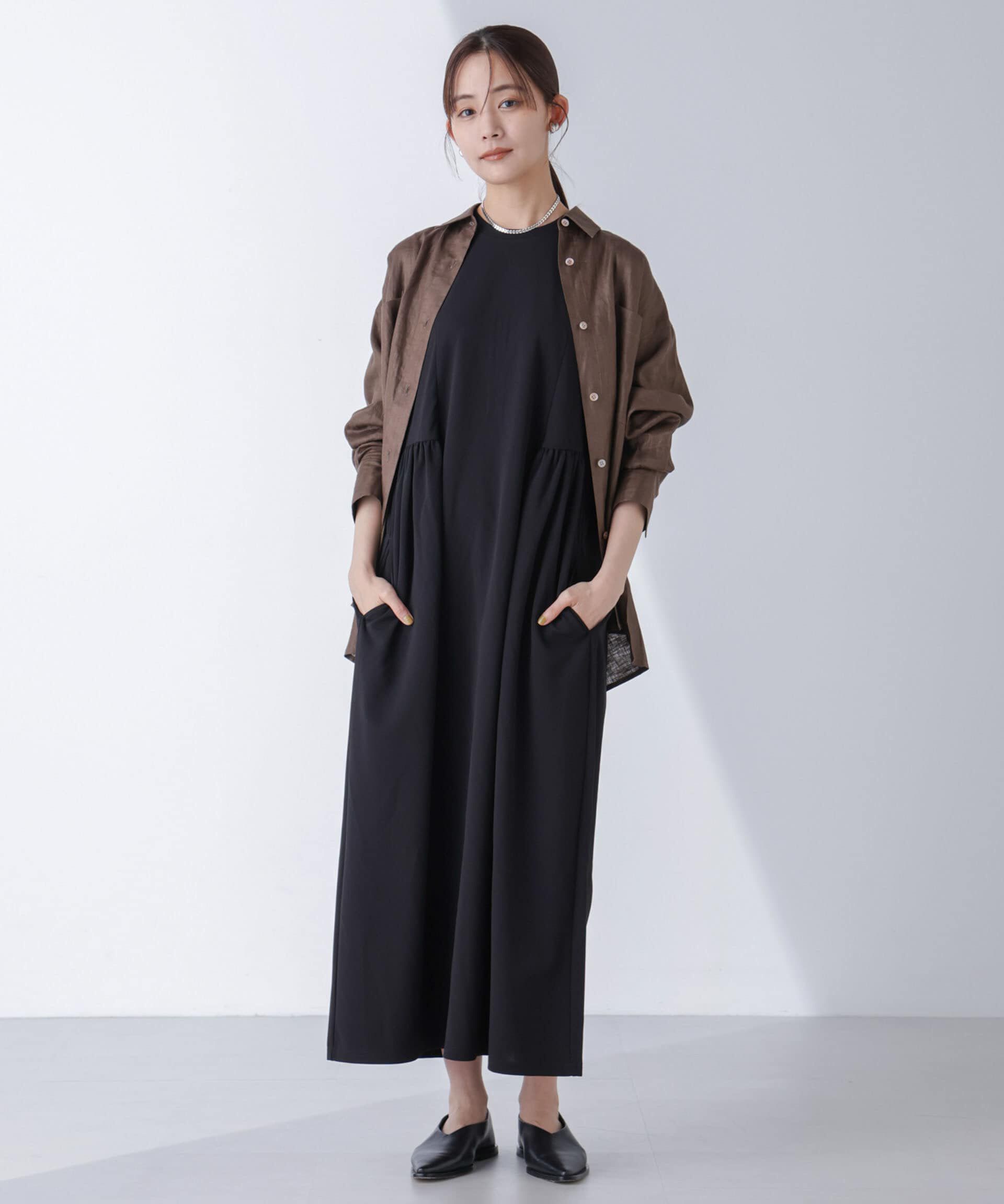 nano･universe「ギャザーコクーンカットワンピース」|ワンピース|