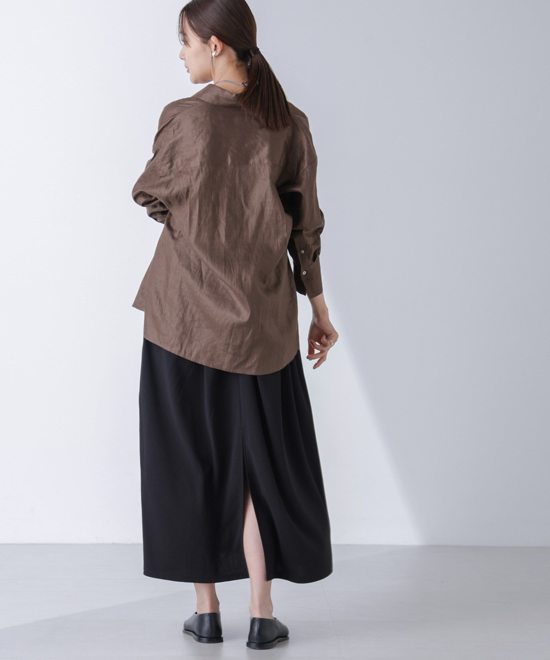 nano･universe「ギャザーコクーンカットワンピース」|ワンピース|