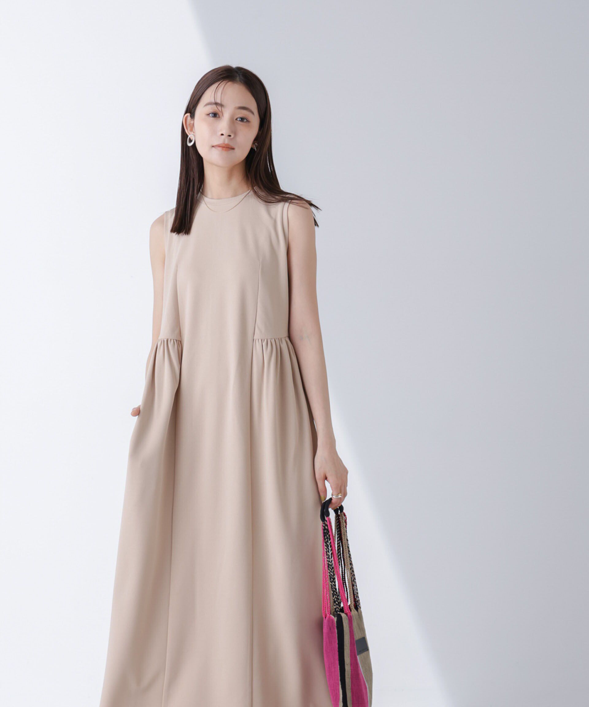 nano･universe「ギャザーコクーンカットワンピース」|ワンピース|