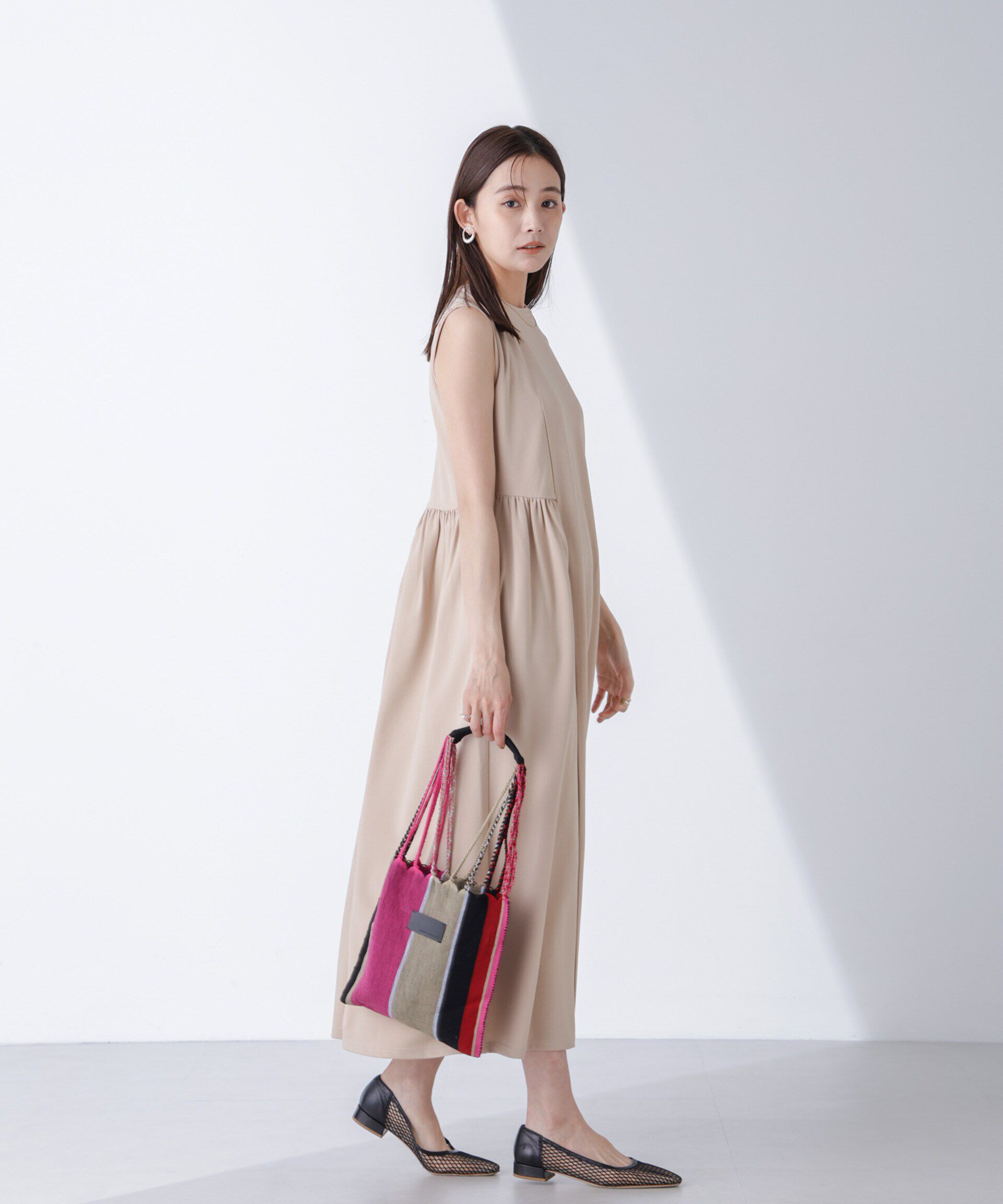 nano･universe「ギャザーコクーンカットワンピース」|ワンピース|