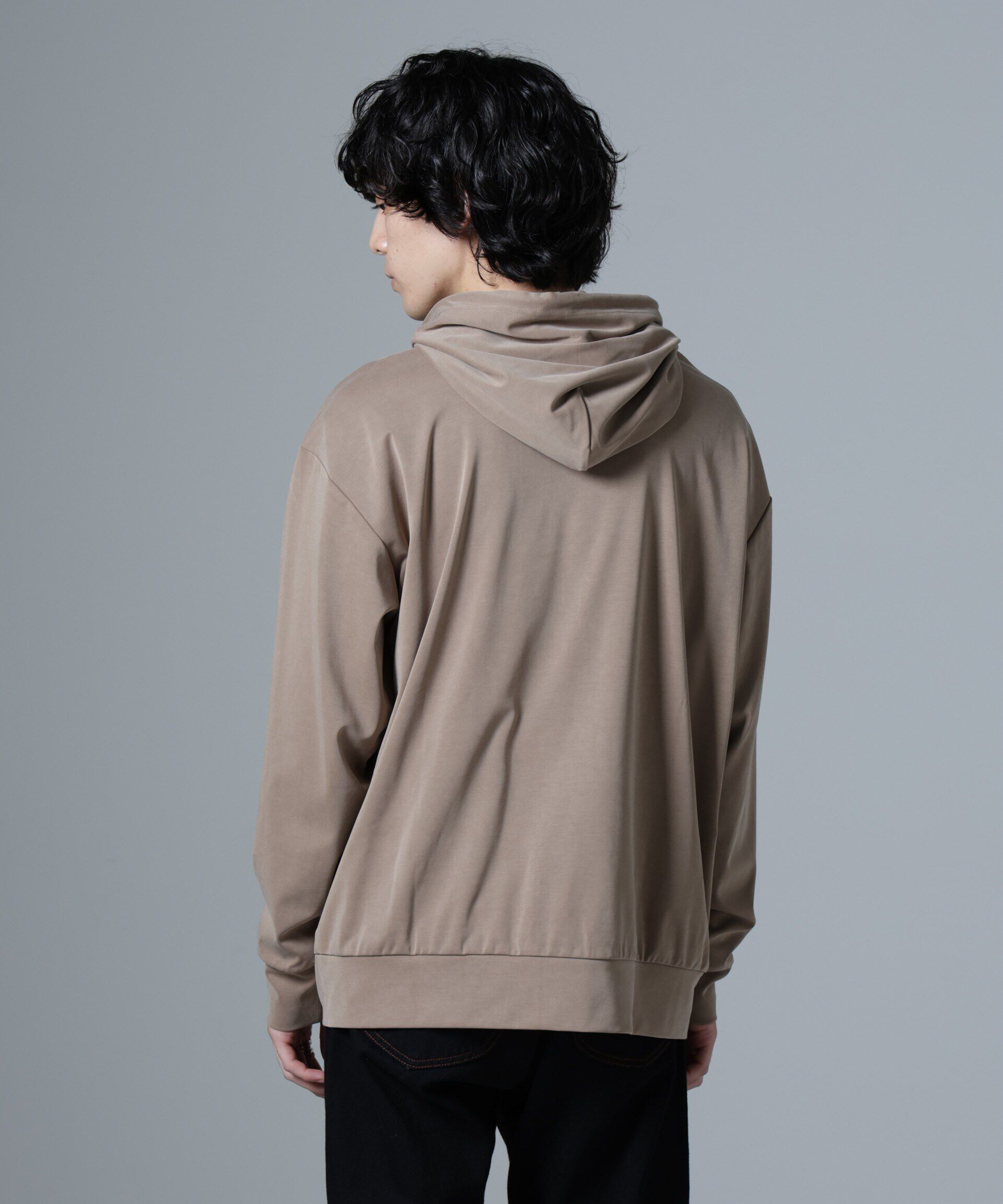 nano･universe「ヌバックライクスムースプルオーバーパーカー」|Tシャツ・カットソー|