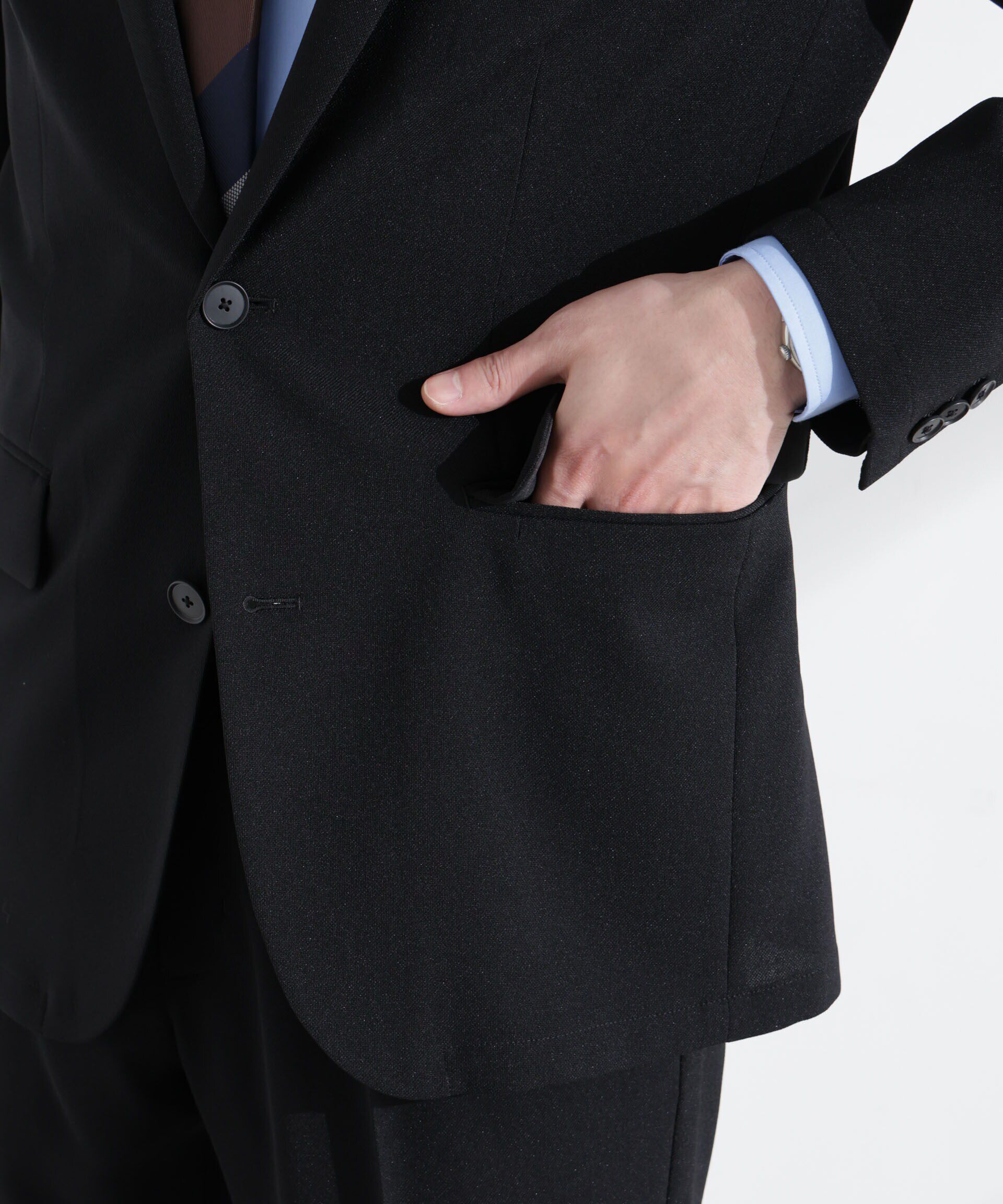 nano･universe「「Damerino」ドビークロスストレッチセットアップ」|スーツ|