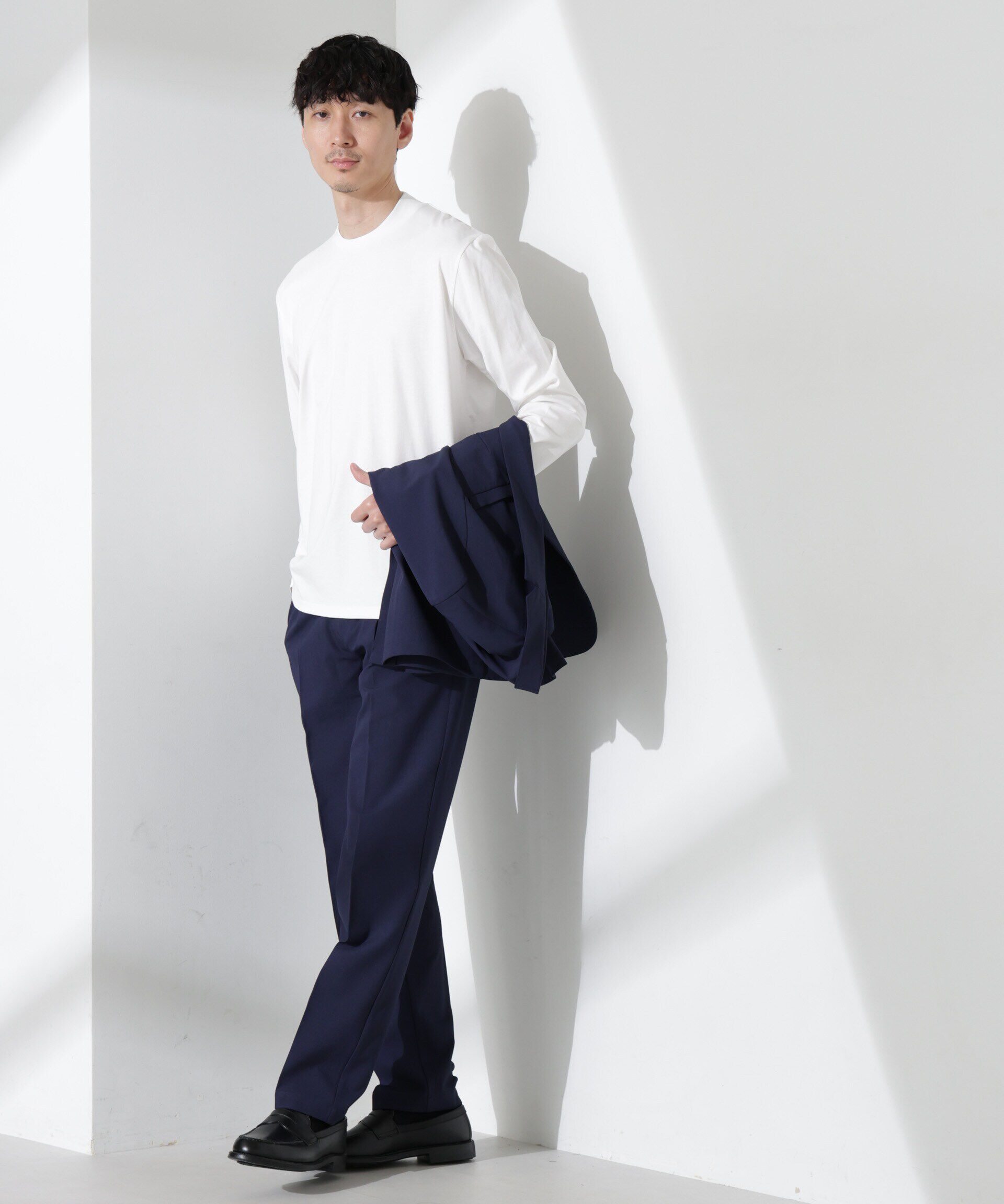 nano･universe「ジャケT(R) クルーネック 長袖」|Tシャツ・カットソー|