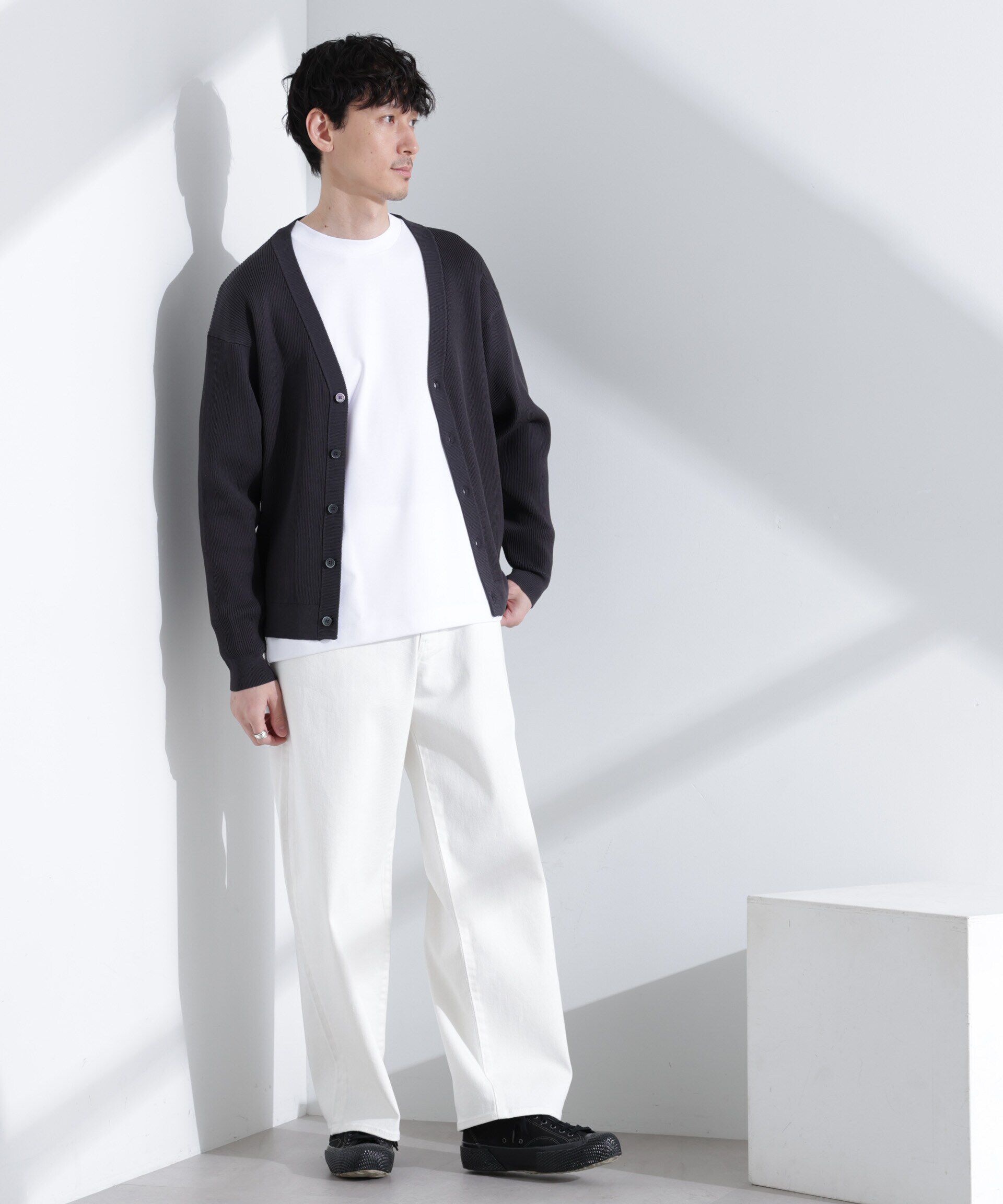  「CICAドライタッチ リブカーディガン」|カーディガン|