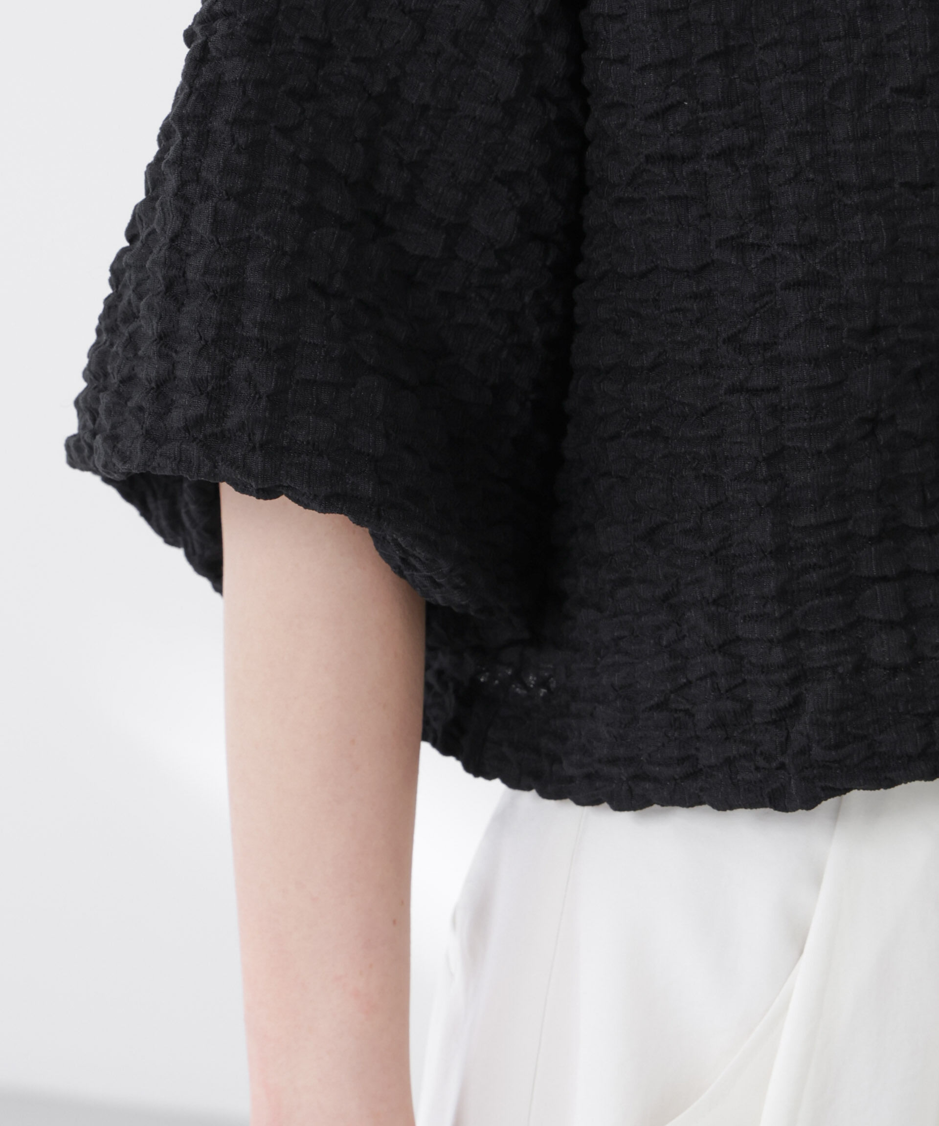 nano･universe「フクレシャーリングzipカーディガン」|Tシャツ・カットソー|