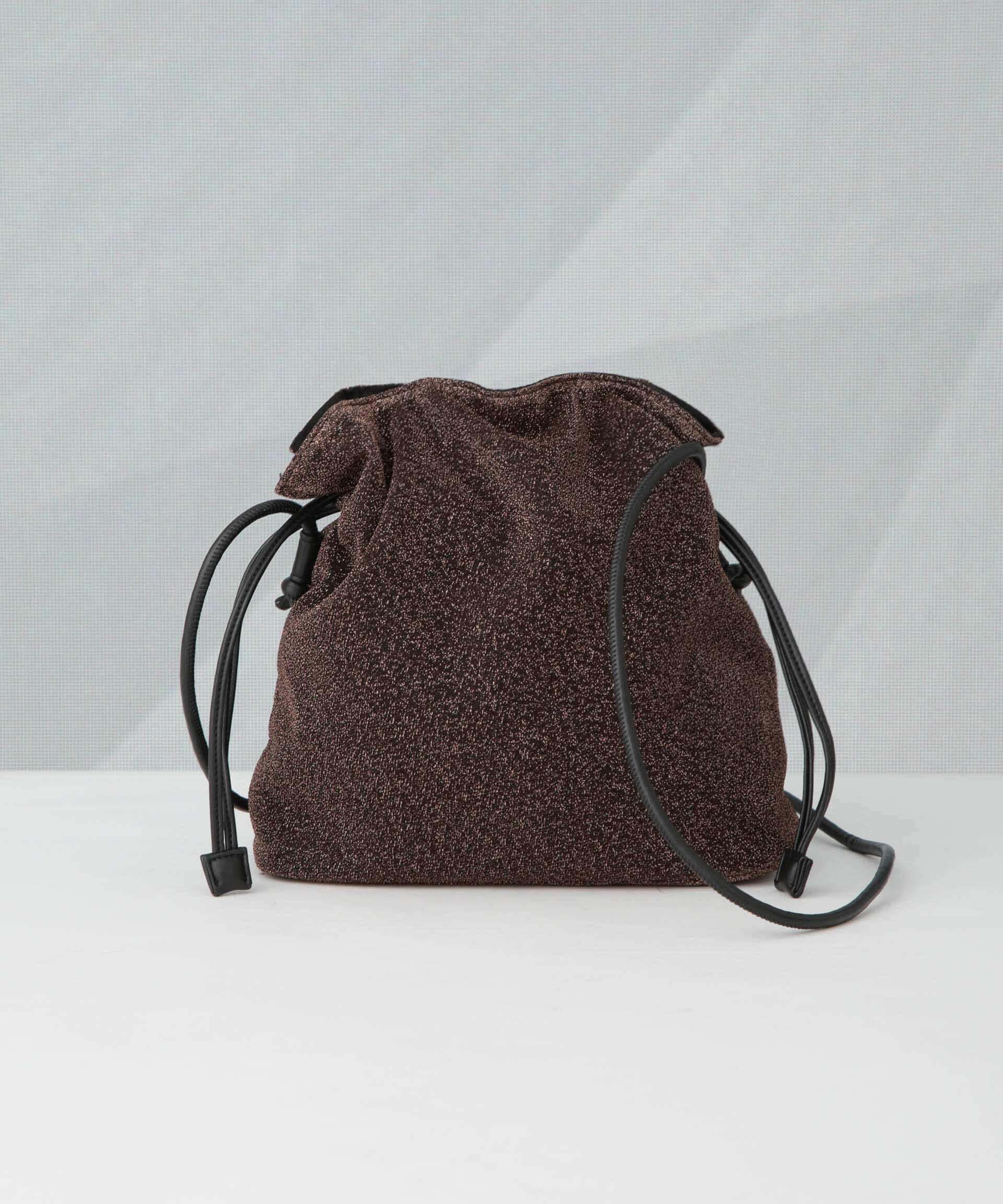 nano･universe「ラメ巾着ショルダーバッグ」|ショルダー・メッセンジャー|