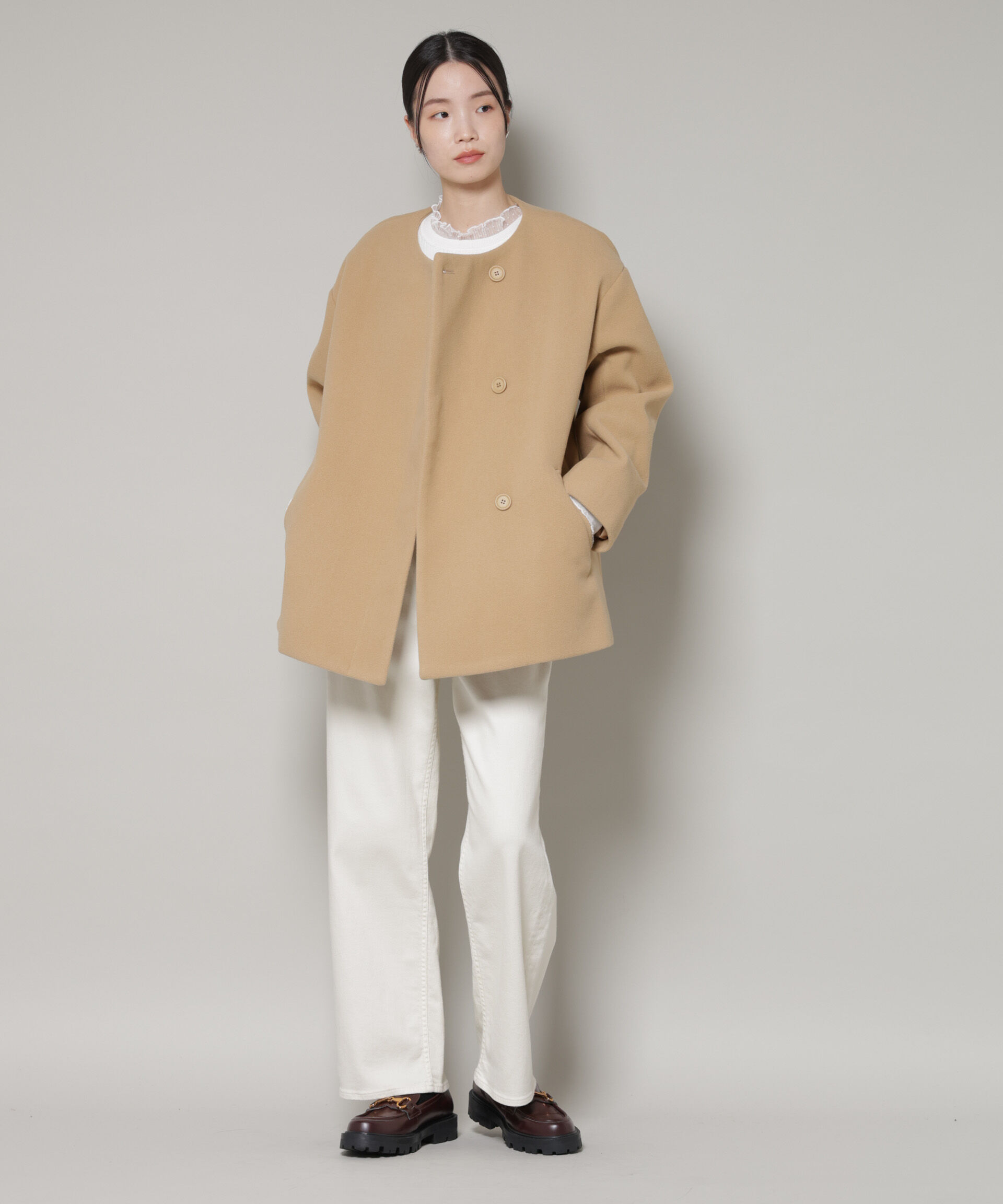 nano･universe「ノーカラーミドルコート」|その他|