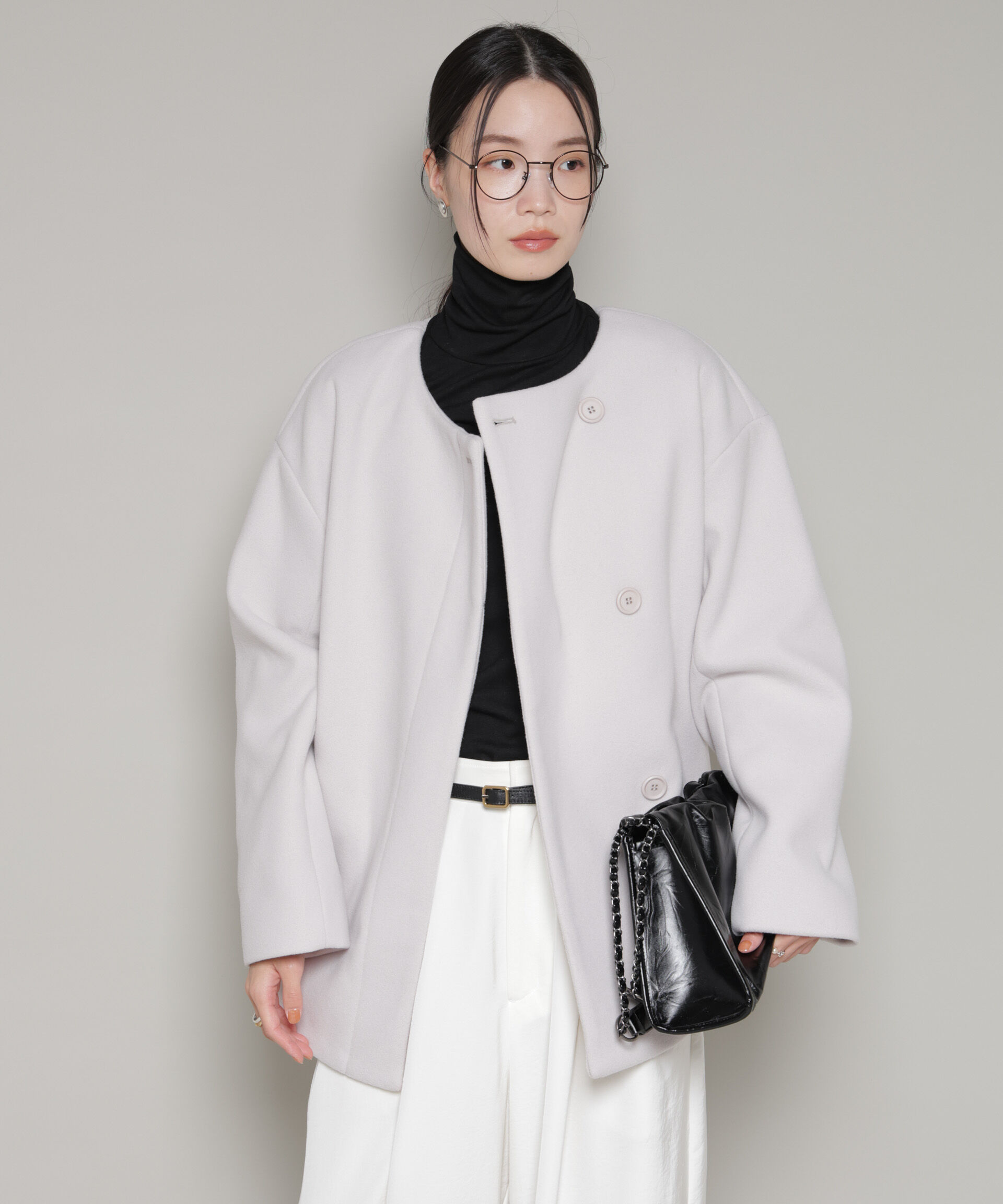 nano･universe「ノーカラーミドルコート」|その他|