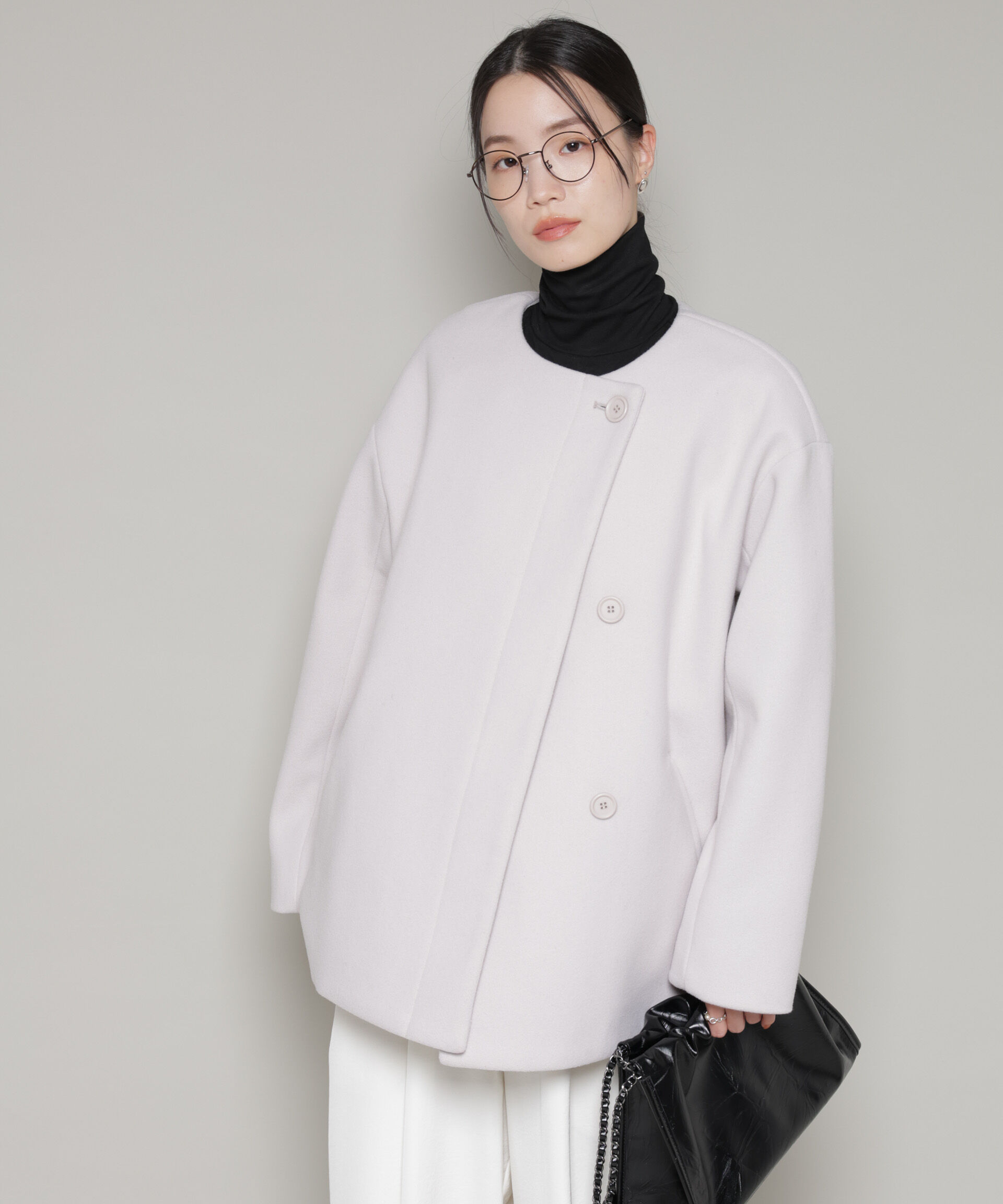 nano･universe「ノーカラーミドルコート」|その他|