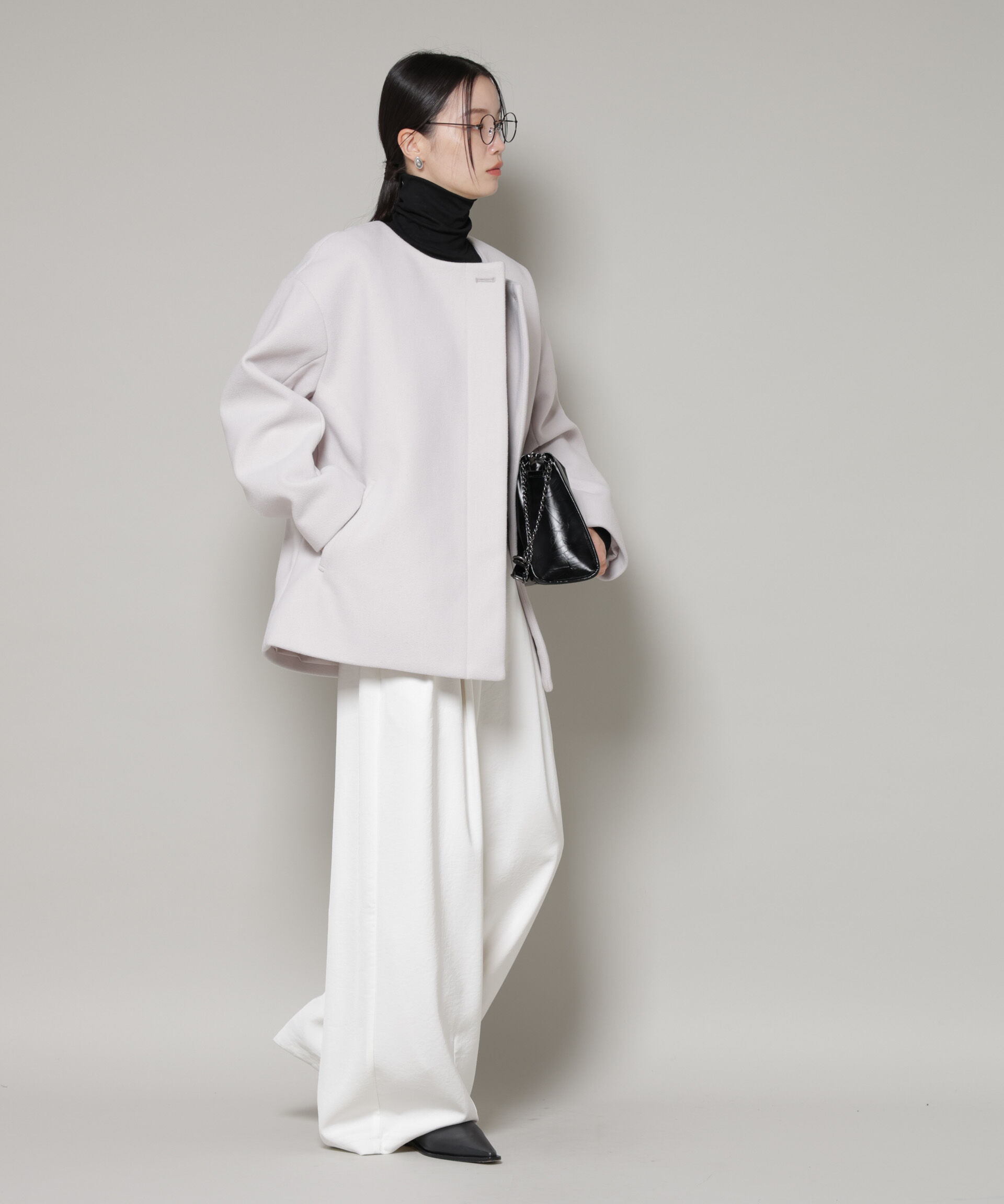 nano･universe「ノーカラーミドルコート」|その他|