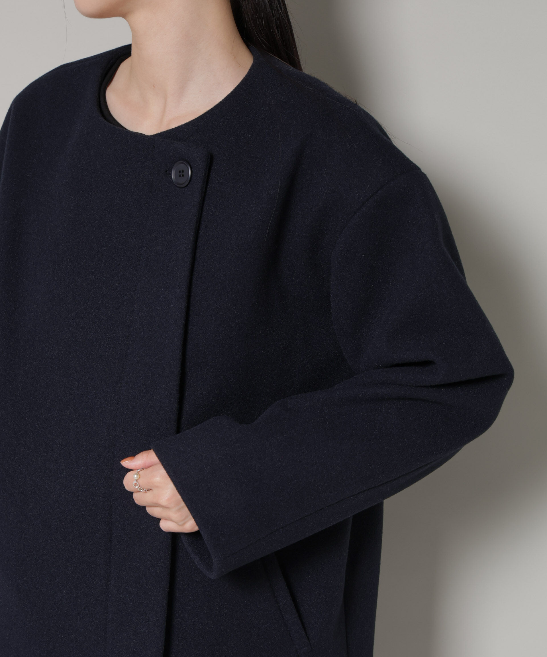 nano･universe「ノーカラーミドルコート」|その他|