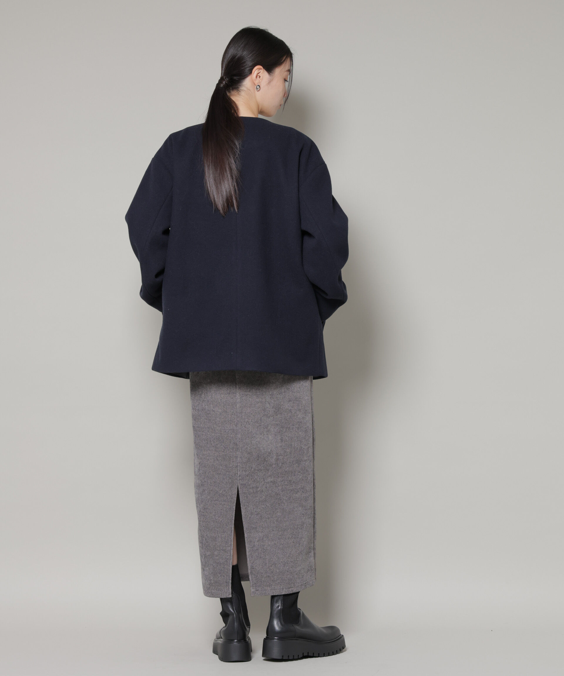 nano･universe「ノーカラーミドルコート」|その他|