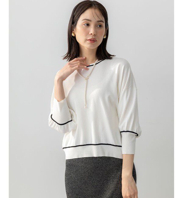組曲「ドルマンスリーブ7分袖 ニットＴ」|ニット・セーター|