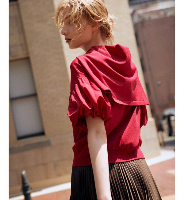 組曲「ストレッチクリアパフ袖 ニット」|ニット・セーター|