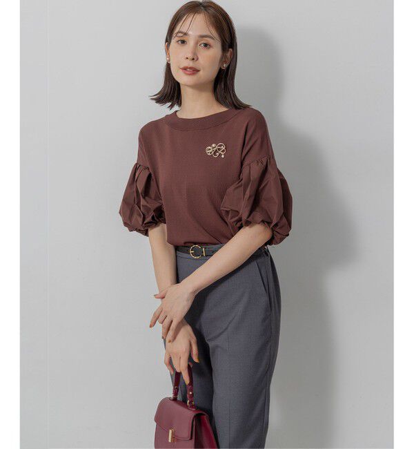 組曲「ストレッチクリアパフ袖 ニット」|ニット・セーター|