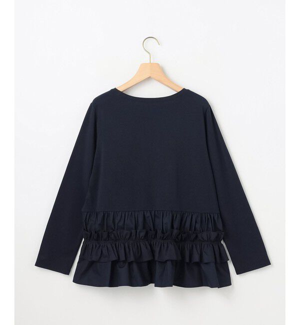 組曲「フリルシャツコンビ ロングTシャツ」|Tシャツ・カットソー|